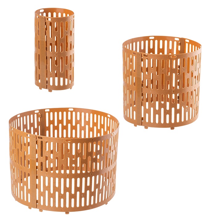 Set 3 Oslona pentru Pni de Copaci KADAX, 21x35cm, gri, verde, maro