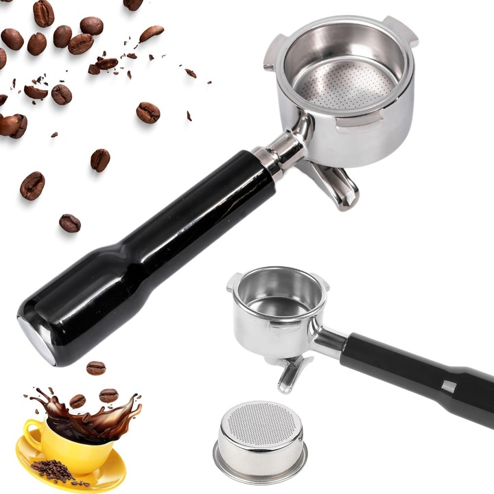 Caltucus Core® 51mm portafilter 3 füllel és 2 fúvókával, rozsdamentes acél, 2 csésze kapacitás, kompatibilis Delonghi EC680/EC685 modellekkel