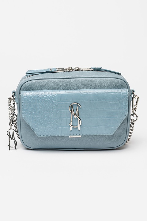 Steve Madden, Geanta crossbody din piele ecologica, Albastru prafuit