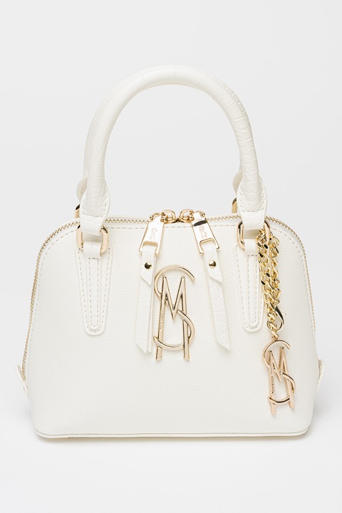 Steve Madden, Geanta de umar cu etui detasabil, Alb murdar