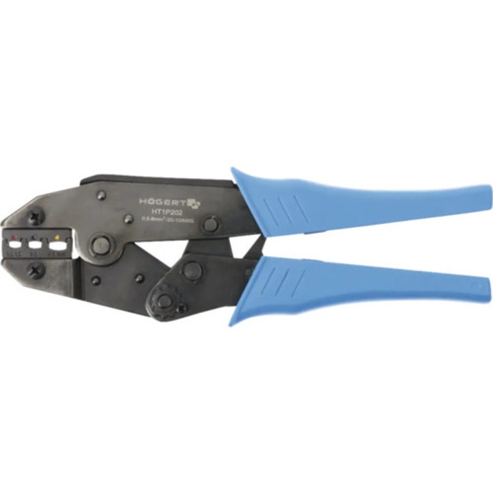 Cleste de sertizat papuci izolati Högert 0, 5-6 mm²