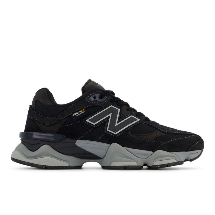 Pantofi sport barbati New Balance U9060, Piele intoarsa, Negru, Negru
