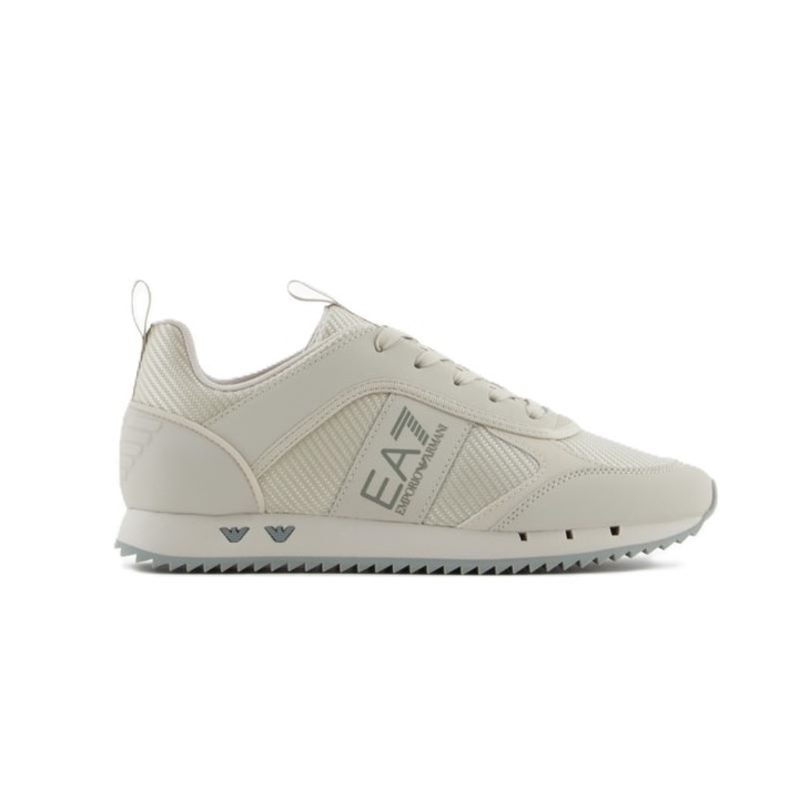 Pantofi sport dama EA7 BLACK & WHITE CARBON, Sintetic, Alb, Alb