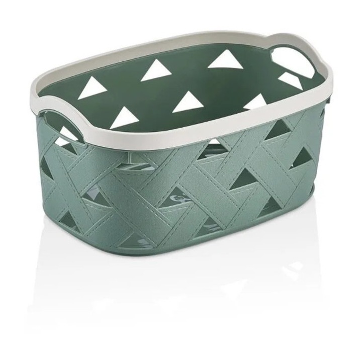 Cos din piele, Sungroup, 5.8 L, verde, 30x20.3x14cm