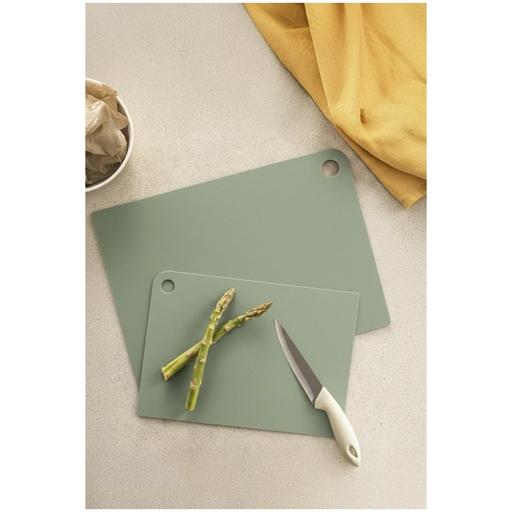 Set de 2 tocatoare flexibile, Sungroup, 25x35 cm si 21x30 cm, verde