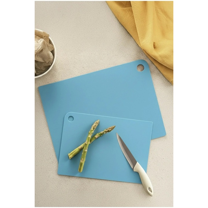 Set de 2 tocatoare flexibile, Sungroup, 25x35 cm si 21x30 cm, turcoaz