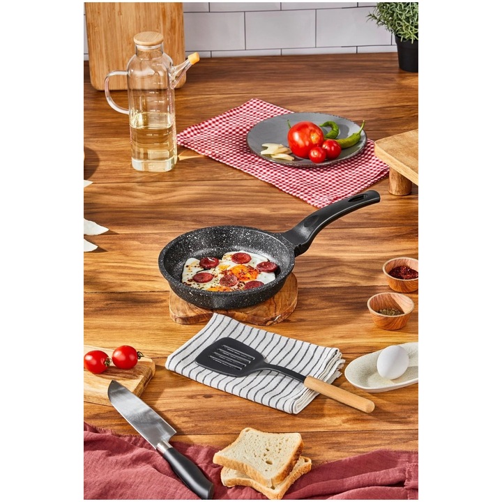 Тиган Cazoria 20 см, лят алуминий, незалепващо покритие