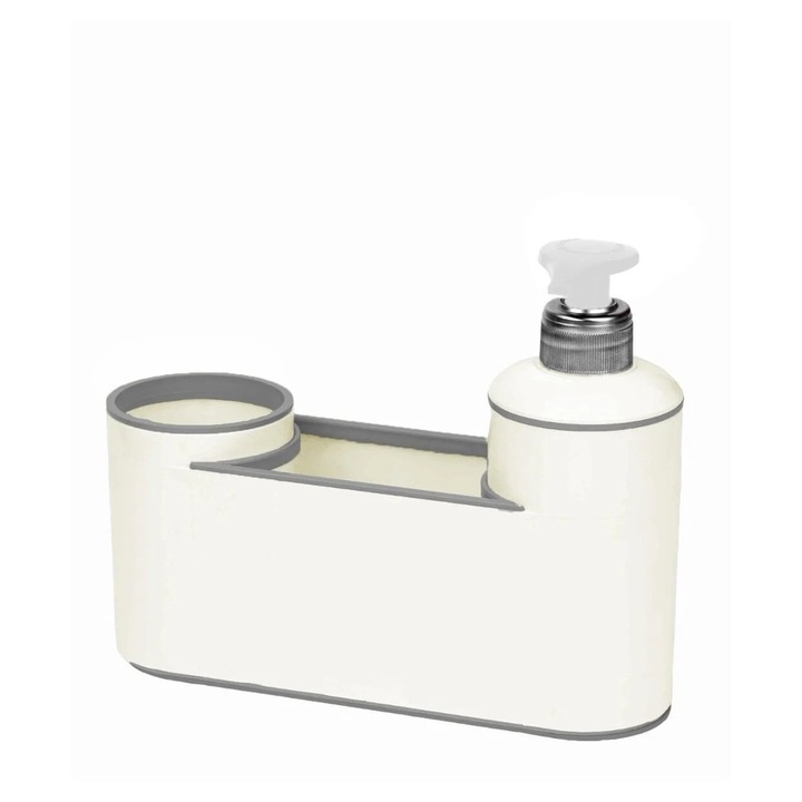 Folyékony szappan adagoló, Sungroup, bézs, 6x20x17cm