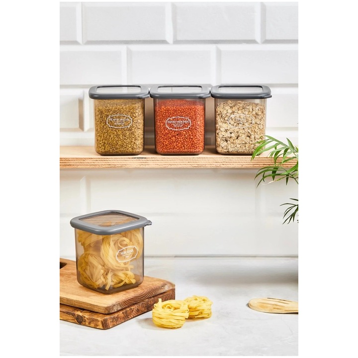 Cutie alimentara, Sungroup, 800 ml, transparent, 11.5x11x11cm, set de 1 bucata