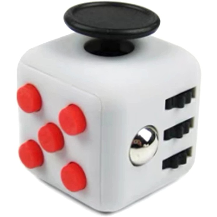 Jucarie educativa, N\D, Stress Relief Dice Cube Game jucarie – Grey Red