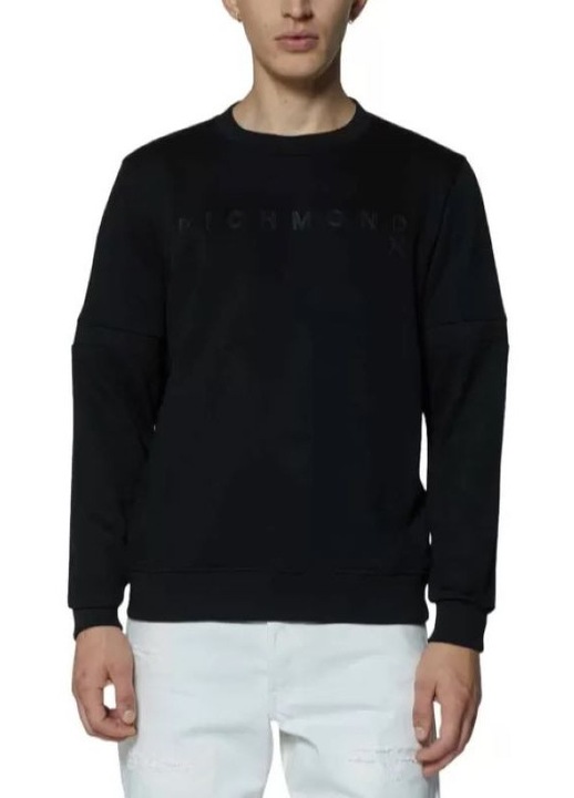 Мъжка блуза John Richmond SWEATSHIRT CHILIS, Памук, Черен, Черен