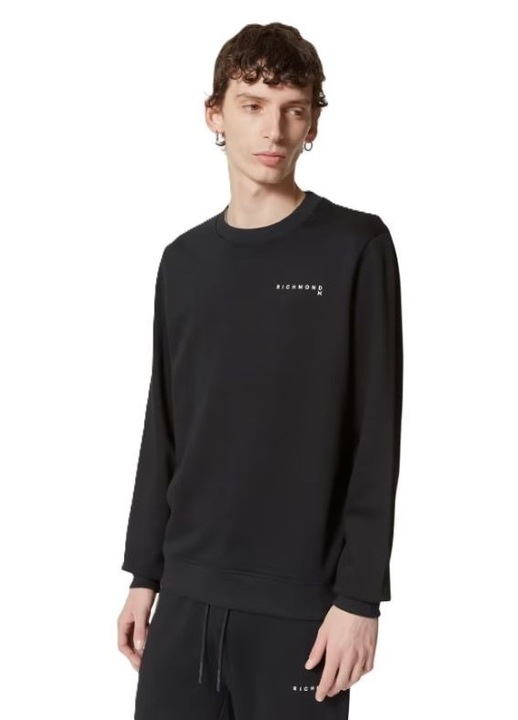 Мъжка блуза John Richmond SWEATSHIRT CAPLANI, Памук, Черен, Черен