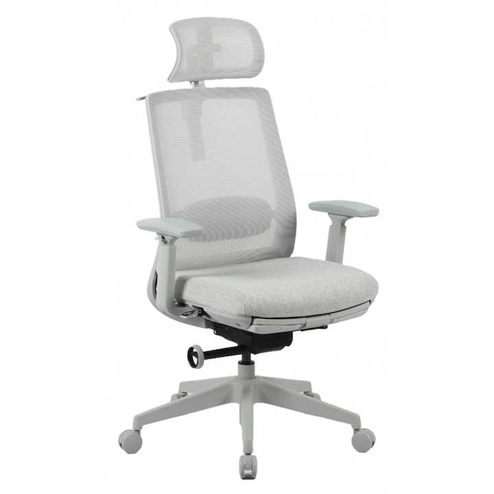 Eргономичен офис стол Аura, сив