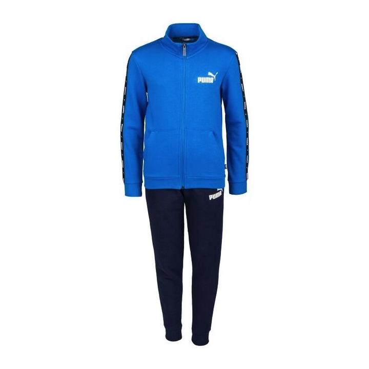 Trening copii Puma Tape Sweat Suit FL B, Textil, Albastru, 176 CM