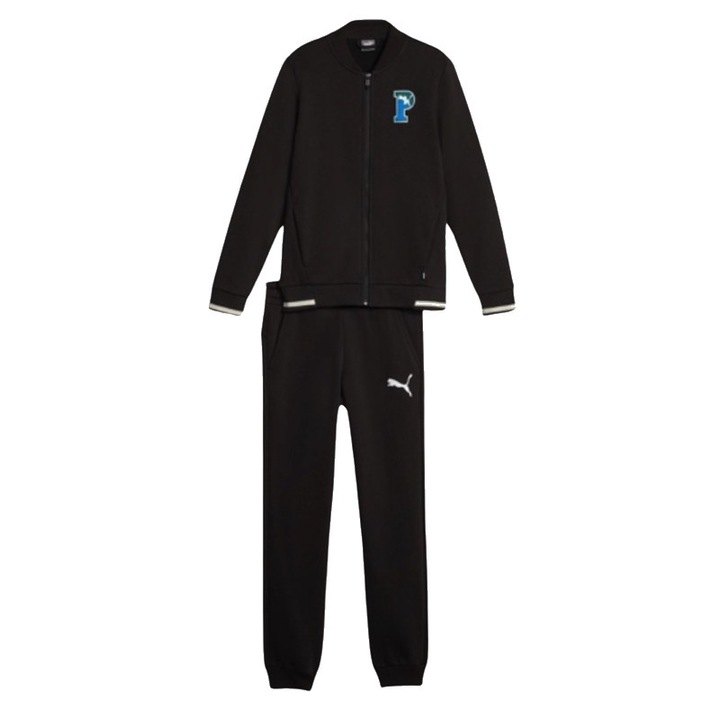 Trening copii Puma Squad Baseball Sweat Suit B, Bumbac, Negru, Negru