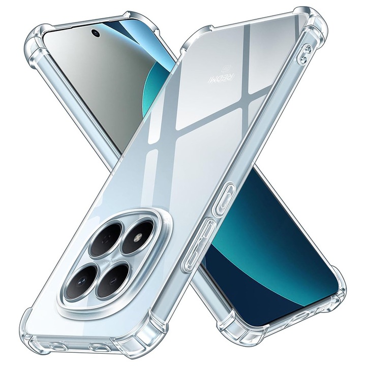 Husa pentru Xiaomi Redmi Note 15 Pro 4G Slim Anti-Shock 1.5mm reinforced 4 corners, transparenta