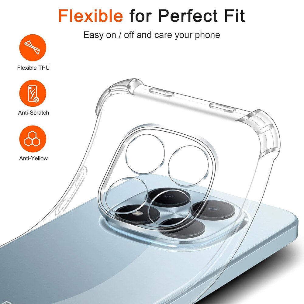 Husa pentru Xiaomi Redmi Note 15 Pro 4G Slim Anti-Shock 1.5mm reinforced 4 corners, transparenta