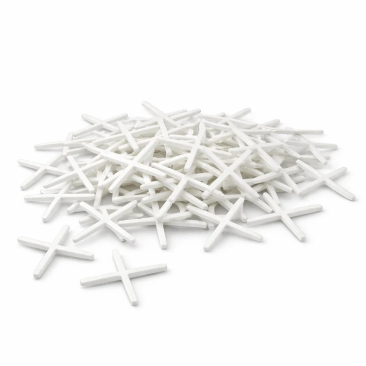 Distantieri PRO tip cruce pentru placi ceramice, rost 1.5 mm, set 100 bucati