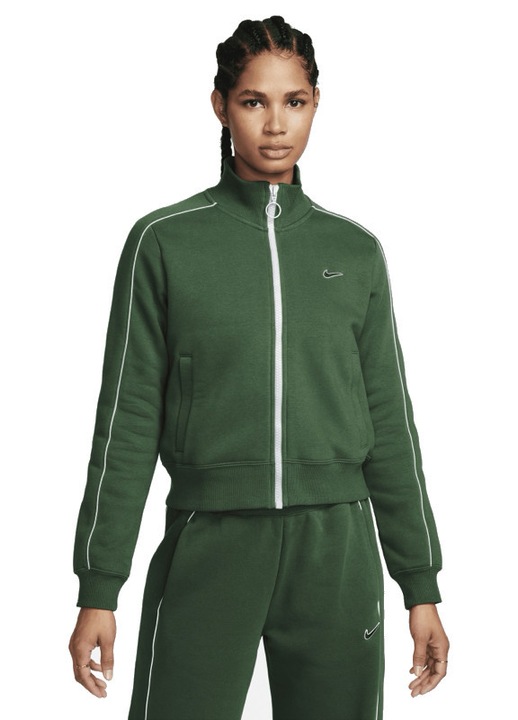 Дамски суичър Nike W NSW FLC TT SW, Памук, Зелен, XS INTL