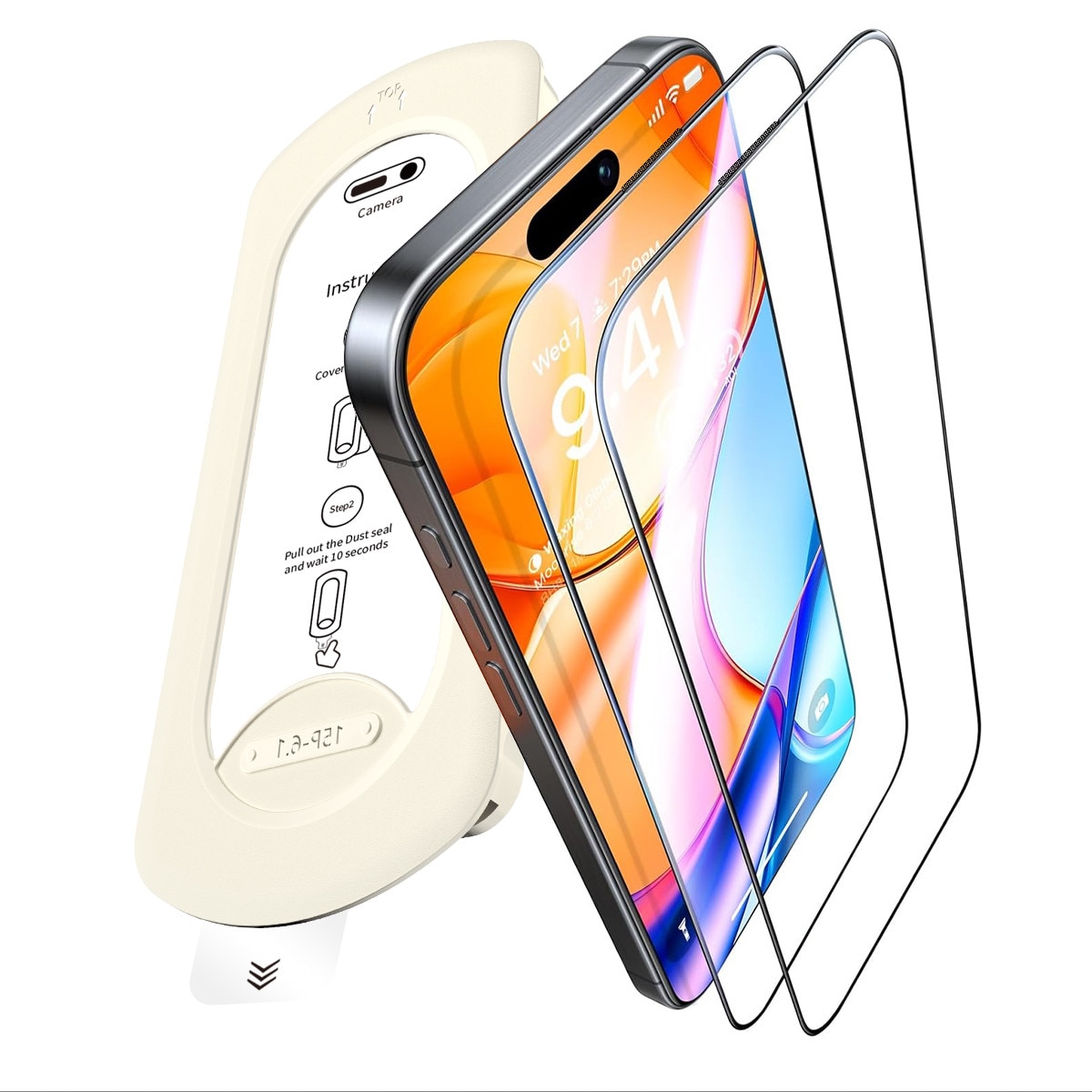 Set 2 Folie Sticla pentru Samsung Galaxy S24 Ultra Oein® – Sticla Securizata 9H+, Claritate Super HD, Kit Instalare Automata Anti-Praf Rapid, Tratament Oleofob Electronic, Anti-Amprenta, Sensibilitate Touch Avansata