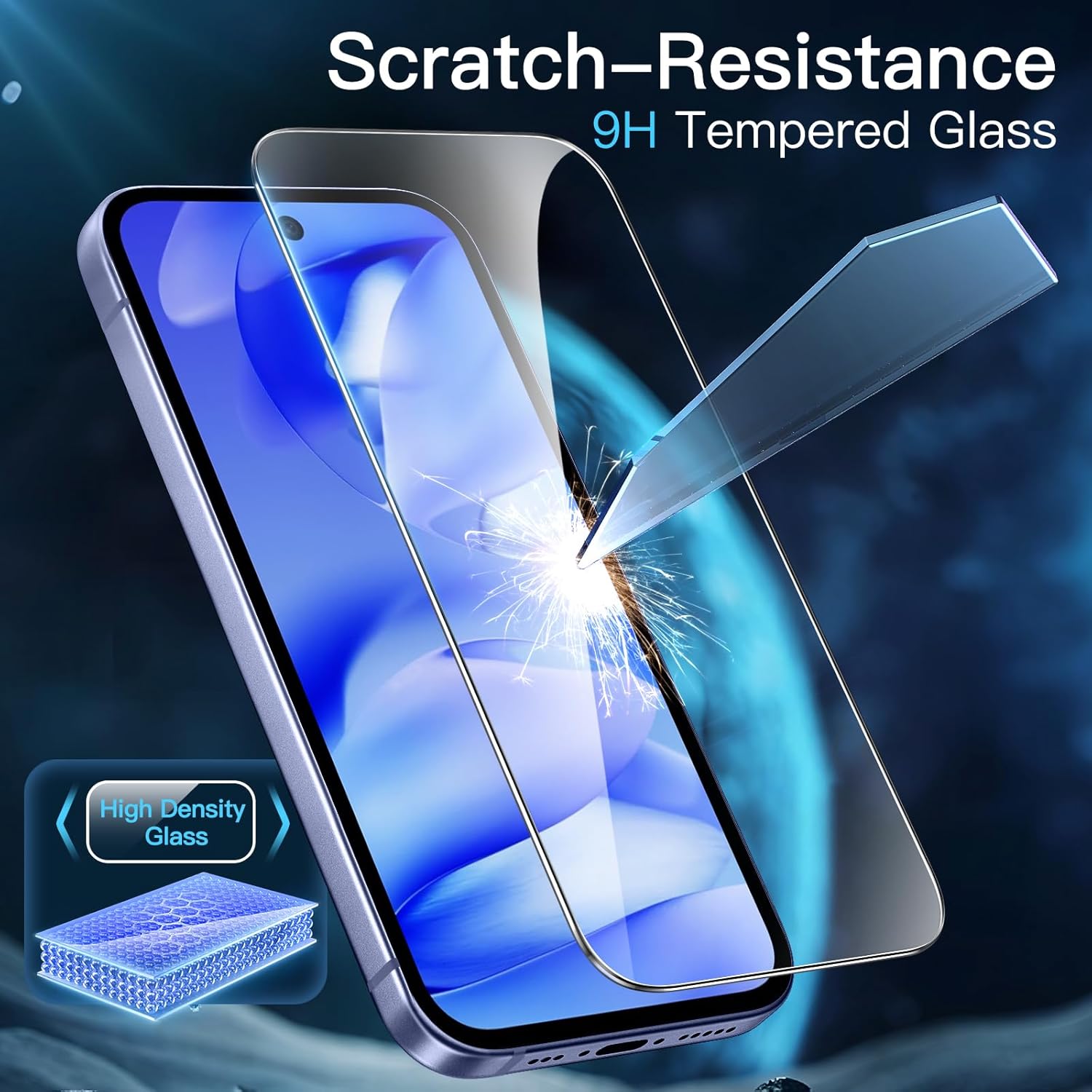Set 2 Folie Sticla pentru Google Pixel 9a Oein® – Sticla Securizata 9H+, Claritate Super HD, Tratament Oleofob Electronic, Anti-Amprenta, Sensibilitate Touch Avansata, Acoperire Completa Compatibila cu Husa