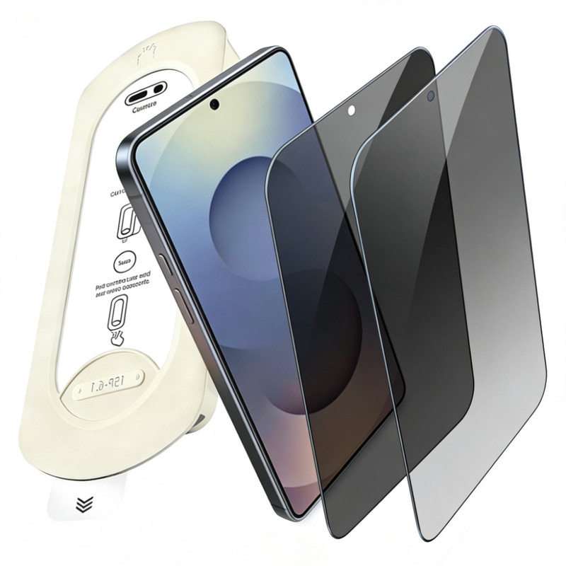 Set 2 Folie Sticla Privacy pentru Samsung Galaxy S26 Ultra Oein® – 0.18mm, Sticla Securizata 9H+, Anti-Spy 28 Grade, Kit Instalare Automata Anti-Praf Rapid, Tratament Oleofob Electronic, Anti-Amprenta, Sensibilitate Touch Avansata