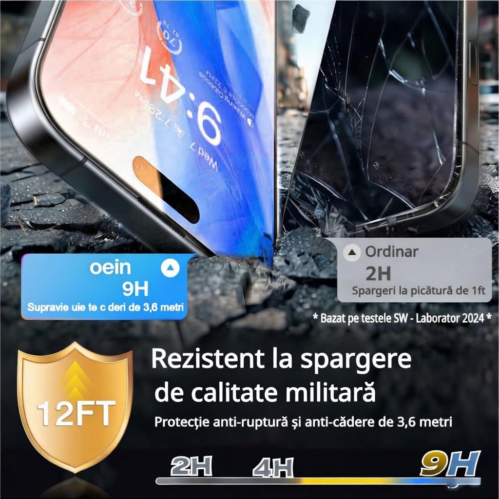Set 2 Folie Sticla pentru OPPO A5 Pro – Sticla Securizata 9H+, Claritate Super HD, Tratament Oleofob Electronic, Anti-Amprenta, Sensibilitate Touch Avansata, Acoperire Completa Compatibila cu Husa