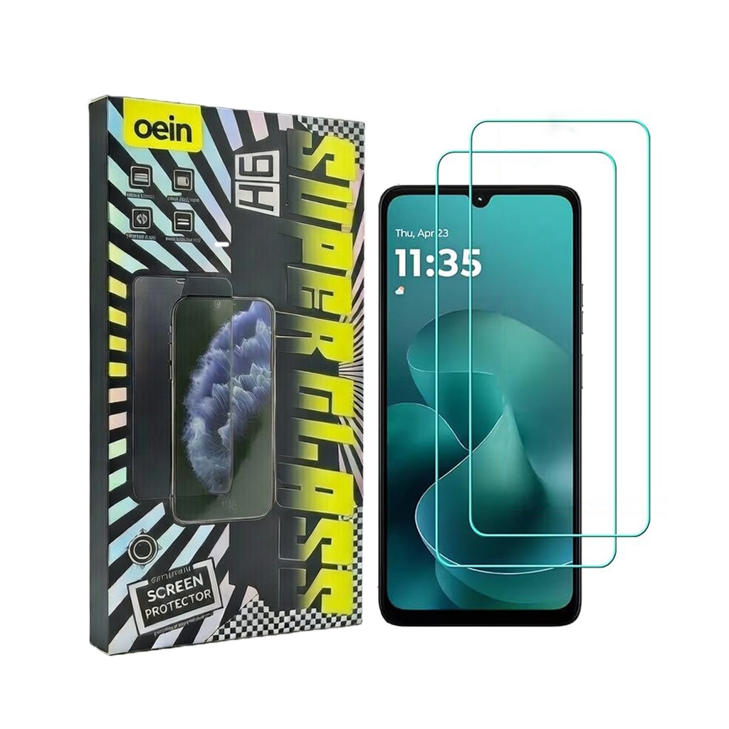 Folie protectie telefon compatibila cu Motorola G06, sticla temperata 9H, transparent, set 2 bucati