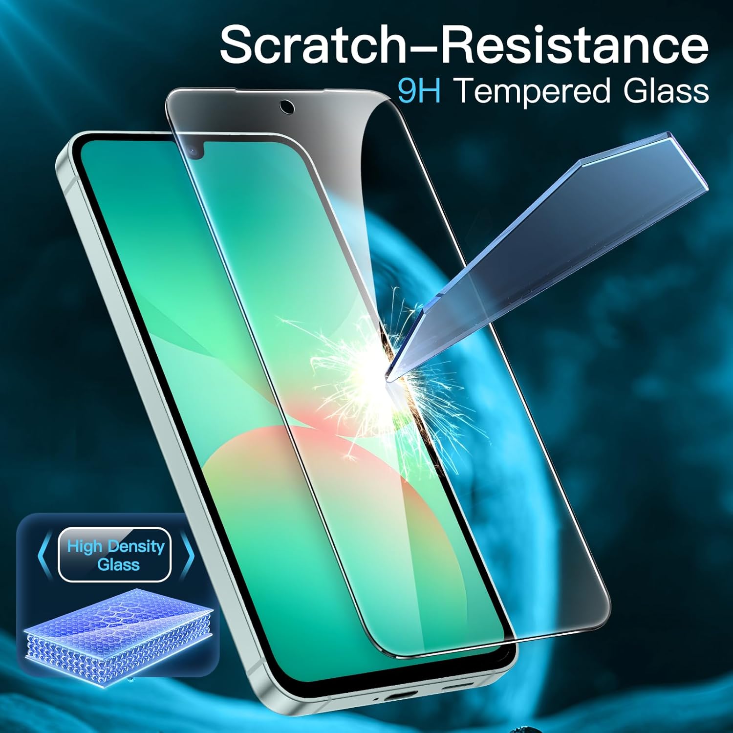 Set 2 Folie Sticla pentru Samsung A16/A26 – Sticla Securizata 9H+, Claritate Super HD, Tratament Oleofob Electronic, Anti-Amprenta, Sensibilitate Touch Avansata, Acoperire Completa Compatibila cu Husa
