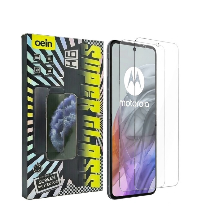 Set 2 Folie Sticla pentru Motorola Edge 70 – Sticla Securizata 9H+, Claritate Super HD, Tratament Oleofob Electronic, Anti-Amprenta, Sensibilitate Touch Avansata, Acoperire Completa Compatibila cu Husa
