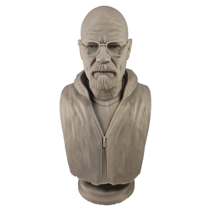 Figurina 3d Walter White Breaking Bad 18 cm rasina gri