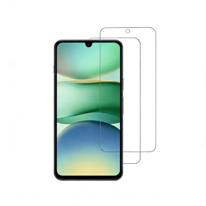 Комплект от 2 защитни фолиа, съвместими с Xiaomi Redmi A5, закалено стъкло, 9H, прозрачно
