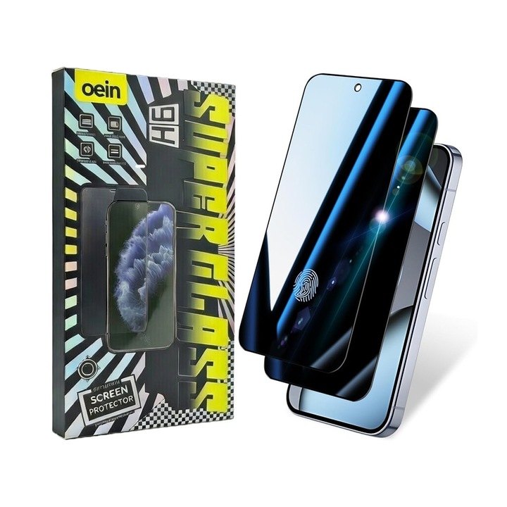 Set 2 Folie Sticla Privacy pentru Google Pixel 10 Pro XL – Sticla Securizata 9H+ Anti-Spy 28 Grade, Claritate HD, Tratament Oleofob Electronic, Anti-Amprenta, Sensibilitate Touch Avansata, Acoperire Completa Compatibila cu Husa cu Margini Negre