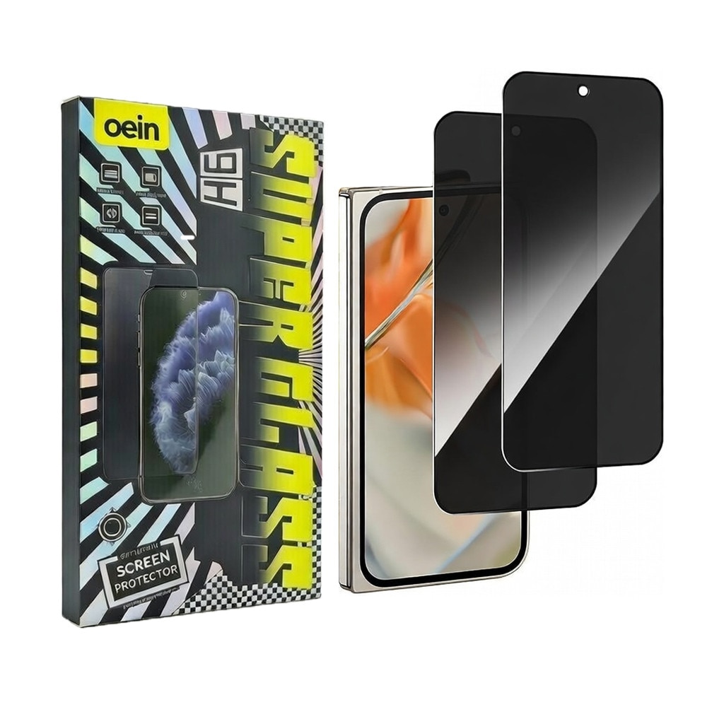 Set 2 Folie Sticla Privacy pentru GooglePixel 9 Pro Oein® – Sticla Securizata 9H+, Anti-Spy 28 Grade, Claritate HD, Tratament Oleofob Electronic, Anti-Amprenta, Sensibilitate Touch Avansata