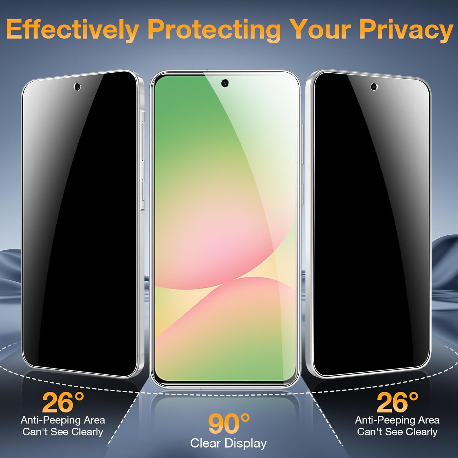 Set 2 Folie Sticla Privacy pentru Samsung Galaxy A36/A56 Oein® – Sticla Securizata 9H+, Anti-Spy 28 Grade, Claritate HD, Tratament Oleofob Electronic, Anti-Amprenta, Sensibilitate Touch Avansata
