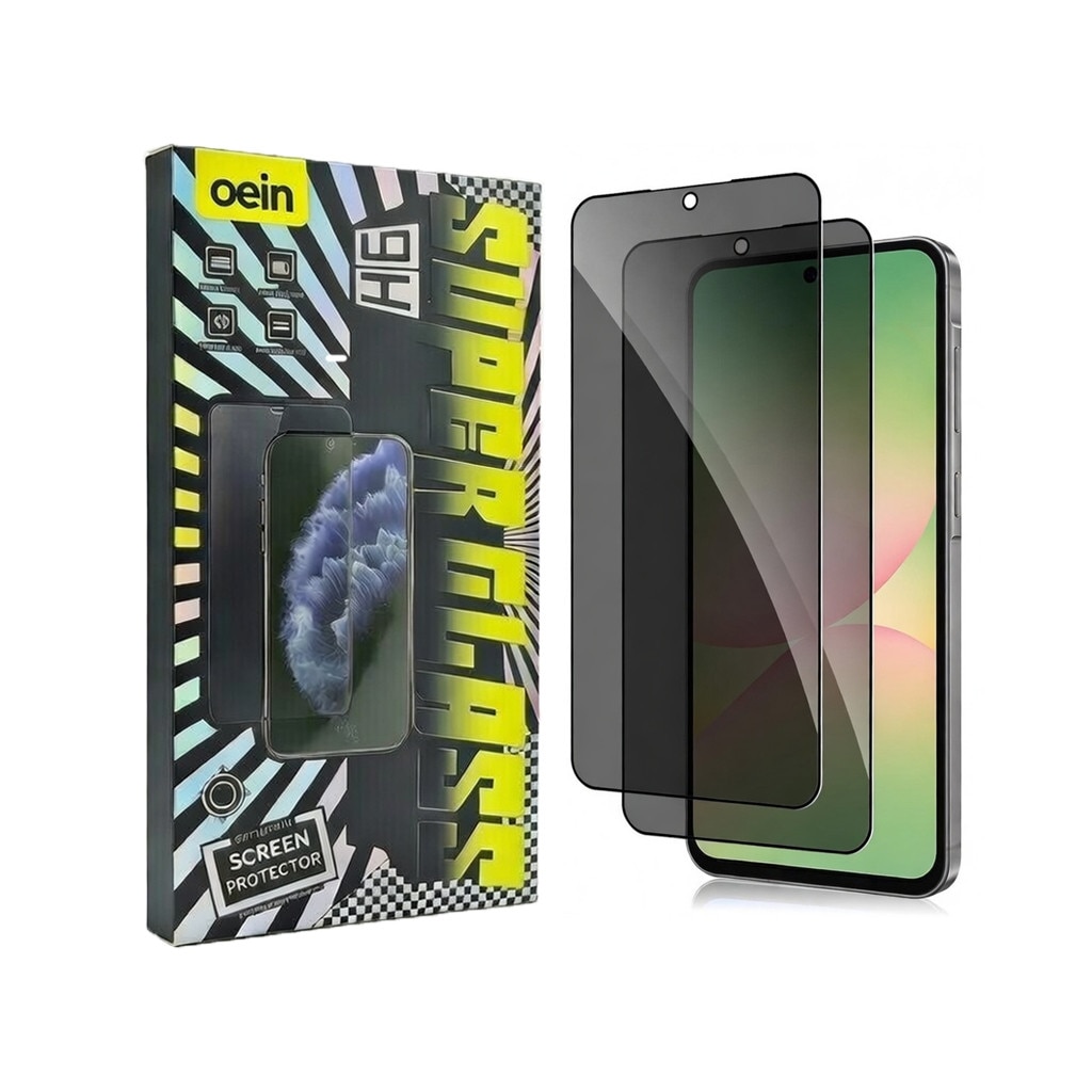 Set 2 Folie Sticla Privacy pentru Samsung Galaxy A36/A56 Oein® – Sticla Securizata 9H+, Anti-Spy 28 Grade, Claritate HD, Tratament Oleofob Electronic, Anti-Amprenta, Sensibilitate Touch Avansata