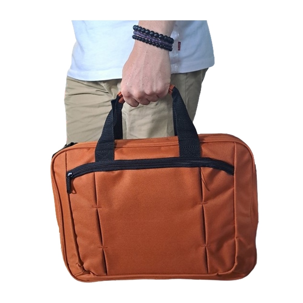 Geantă universală pentru laptop de 15-16" maro-cupru