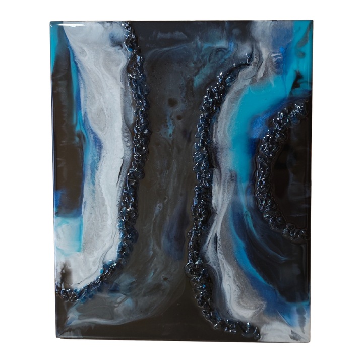 Pictură din rășină epoxidică, Pictată manual, Abstractă