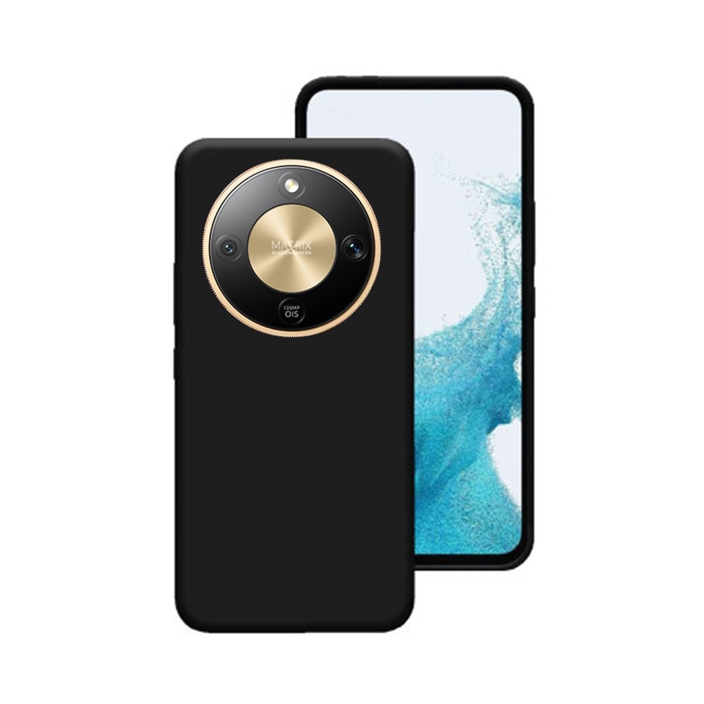 Husă de telefon compatibilă cu Honor Magic8 Lite - carcasă neagră din silicon