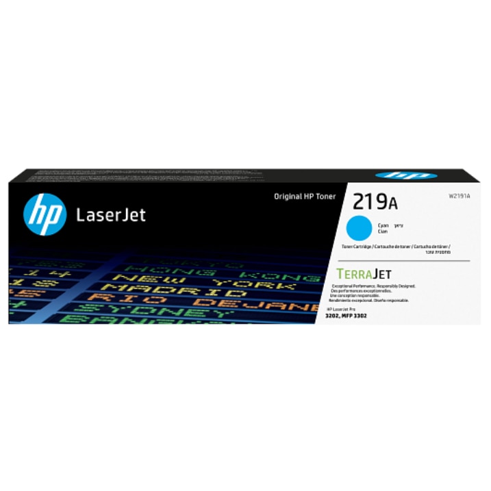 Cartus cerneala HP 219A Cyan Original LaserJet Toner Cartridge; pt. Color Laserjet 3202, 3302, cap. 1.200 pag