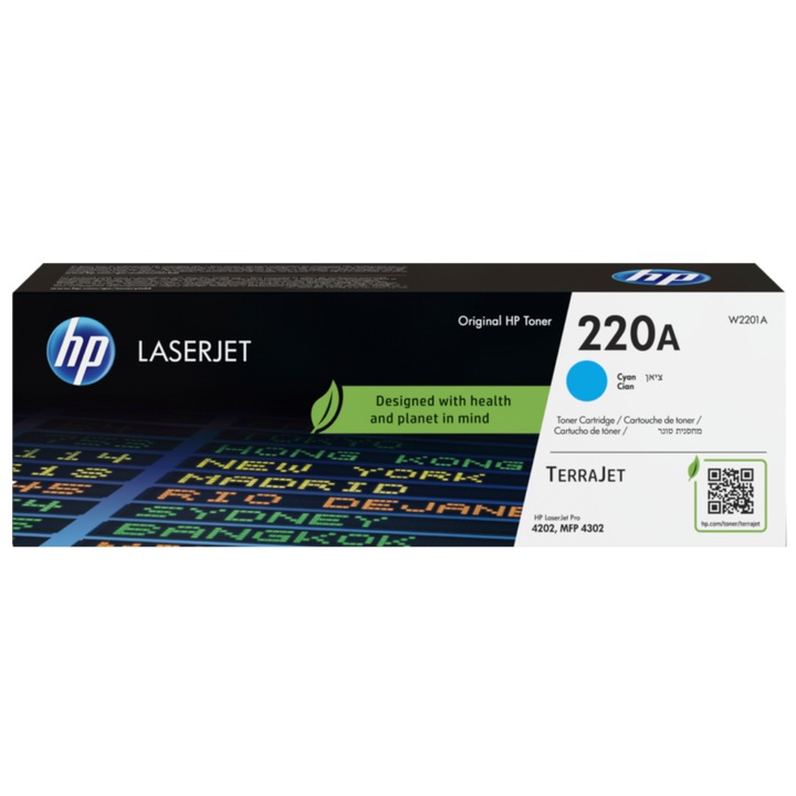 Cartus cerneala HP 220A Cyan Original LaserJet Toner Crtg; pt. CLJ 4202/4302, cap. 1.800 pag