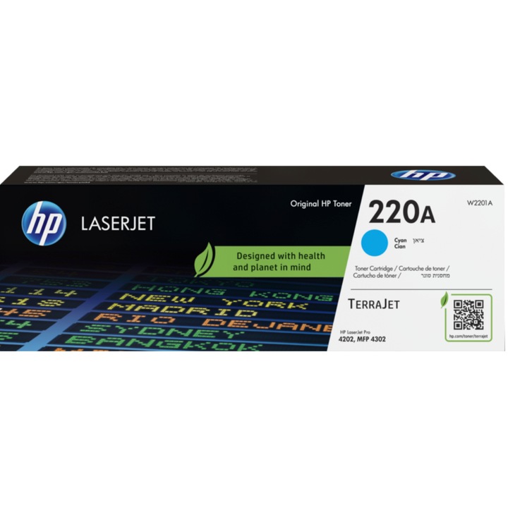 Мастилена касета HP 220X Black Original LaserJet Toner Crtg; за CLJ 4202/4302, Капацитет 7.500 страници