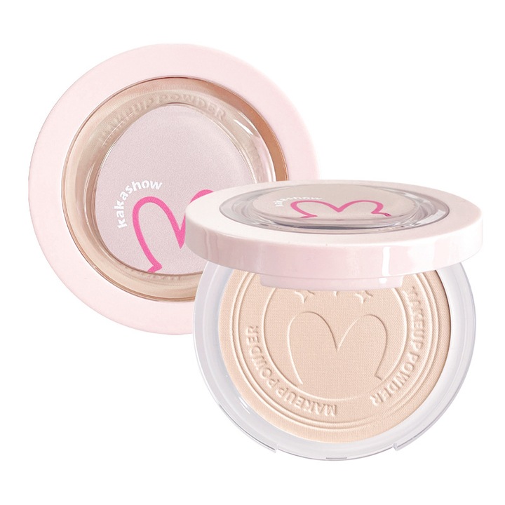 Pudra de fixare compacta, kakashow, 02# Soft Nude, finisaj mat, 8.5 g