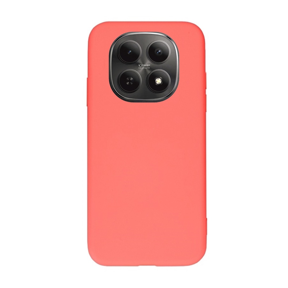 Husa de telefon compatibilă cu Xiaomi Redmi Note 15 5G - husă din silicon spate roșu coral