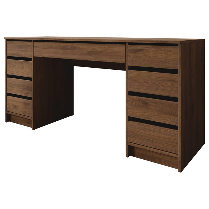 Birou - masa de toaleta Heron Bis, MIRJAN 24, nuc okapi, 55x154x76 cm