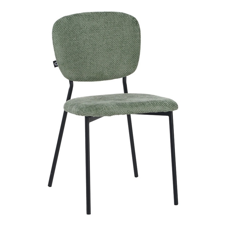 Cathair szék, olívazöld/fekete, 48x53x82 cm
