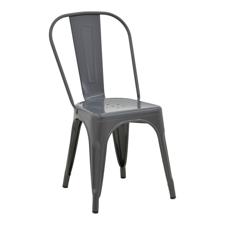 Стол Utopia, тъмно сив, 44x44x85 см