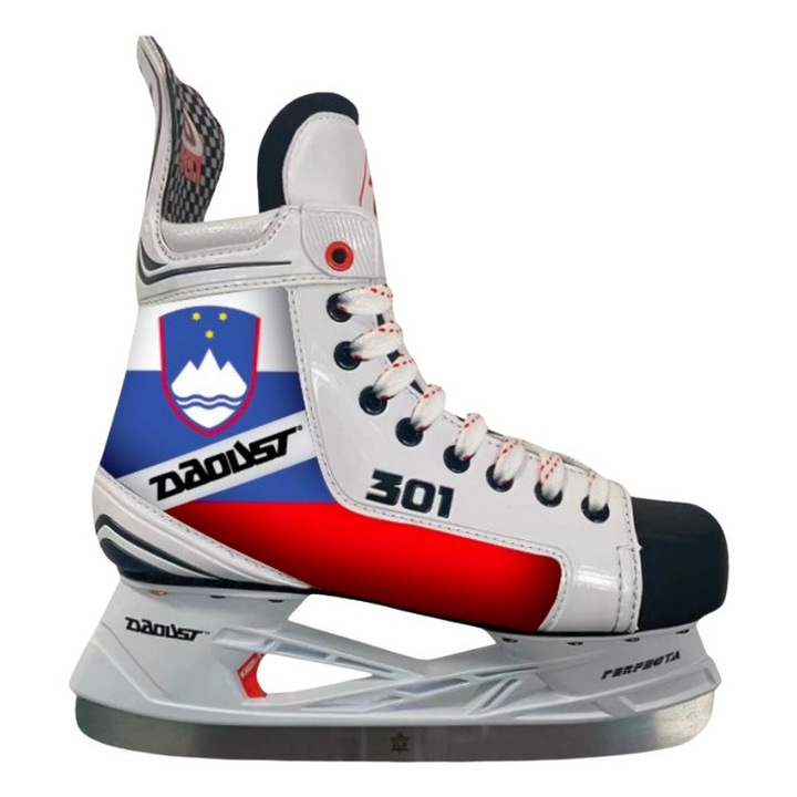 Patine de gheata, Daoust, model 301 Slovenia, fix, 40/60 compus, marimea 13