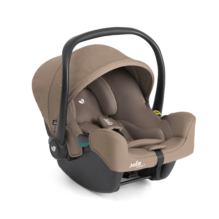 Scoica auto i-Snug 2 cu tetiera reglabila, 40-75 cm, Cashew, testata ADAC si certificata R129, Joie