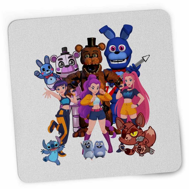 Mousepad Fnaf Huntrix K-pop Demon Hunters Five Nights at Freddy Horror Halloween CoolTrend, 21x19cm